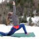 Yoga dans la neige